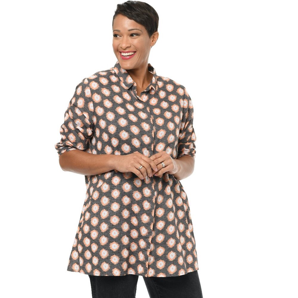 Logan Shirt in Apricot Gypsy